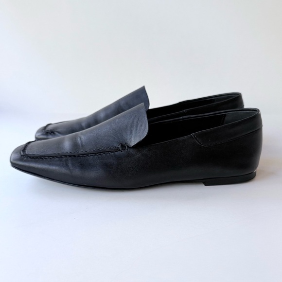 STAUD Becks Leather Loafers in Black 37.5 - Picture 6 of 16